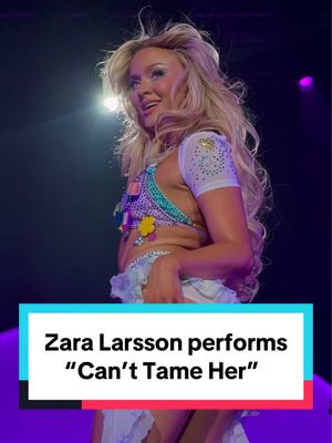 @Zara Larsson performs “Can’t Tame Her” in Anaheim, California on her ‘Midnight Sun’ US tour. 