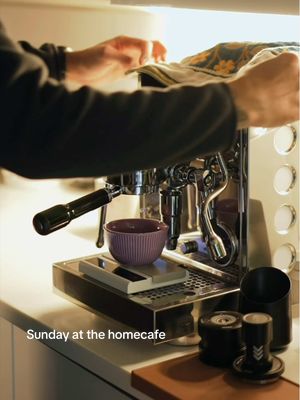 Slow Sundays at the home cafe ☕️  #coffee #homecafe #specialtycoffee #baristadaily #cozyhome 
