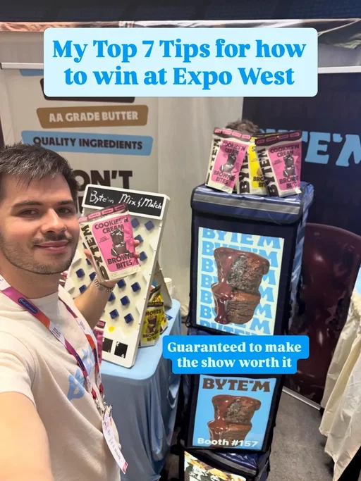 Expo west is the largest food trade show in the us hosting over 65,000 attendees and 5,000 brands. The show focuses on the natural products space and is often the biggest and best showcase opportunity for emerging brands. We were generously supported by our undergrad this year to go and while we had the cheapest booth possible feel the show could not have gone better!  💡 Advice for attendees: make sure to eat breakfast and plan out after events well in advance 🤝 Networking tips: there will be soooo many people to chat to. Make sure to really build those deep relations but also catch up with tons of people  🌟 Overall experience: 11/10 this truly was one of the most fun experiences of our lives and totally transformed the direction of our company in the best way 🚀 Future industry trends: taste and texture are king. Ingredient trends come and go but going back to real foods that actually taste good and fit people’s lifestyle showed up prominently throughout the show. Expect to see less gimmicks and more real innovation with an emphasis on flavor and usability for wider audiences.
