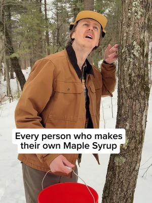 Before you ask… obviously that’s a maple tree #maplesyrup #syrup #mapleseason #comedy #fyp 