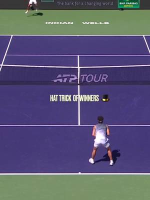 Learner Tien takes 3 off Shelton back to back.  #tennis #atp  