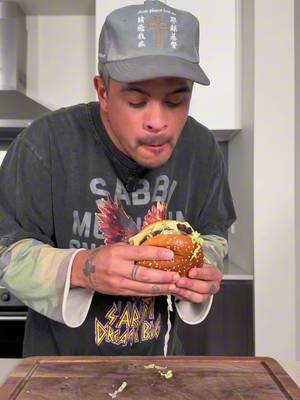 Big Arch Burger from McDonald’s #homemadefastfood #bigarch #mcdonalds #cheeseburger 