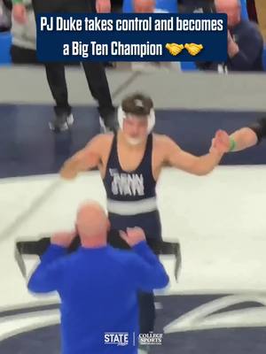 PENN STATE ‘S PJ DUKE IS A BIG TEN CHAMPION ‼️‼️ 🎥 via Twitter / Zach Seyko • • • • #WeAre #WeArePennState #PennState #NittanyLions #CFB @The College Sports Company 