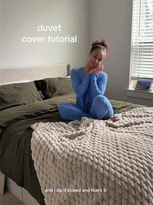 how to duvet: not my normal content haha but i thought this could help someone  i love a duvet, you can switch out the cover colors and the inserts are so fluffy and comfortable  my cover is from amazon ($50) and the insert is from pacific coast feathers ($99)  🤍  #duvetcoverhack #duvet 