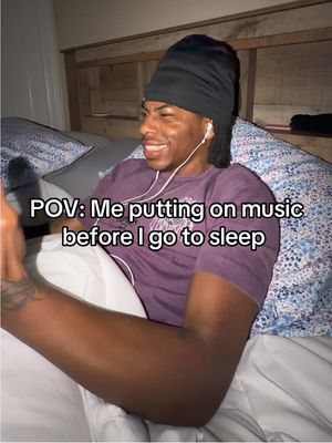 Me putting on music before I go to sleep 😂 #fyp #relatable #blowthisup 