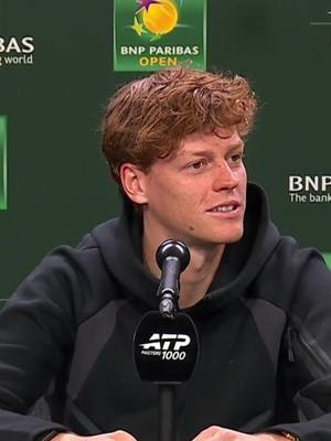Jokes and gratitude😂💛 @Jannik Sinner #Indianwells #TennisParadise 