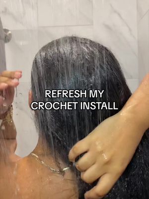 Didn’t think you could wash your hair with crochet? Think again! Let’s refresh this hair!! #refreshmyhair #washdayroutine #crochethairstylesfornaturalhair #crochethair #washdayasmr 