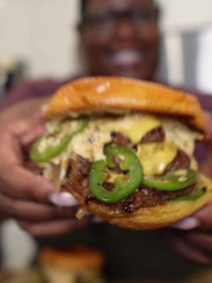 Jalapeño Smash Burgers.        @Pepsi 