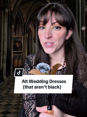 Alternative wedding gowns don’t have to be black. If you love gothic, historical, or romantic fashion but still want something unconventional, there are so many incredible options for an alternative bride. From medieval silhouettes to lace, corsetry, and dramatic fabrics, nontraditional wedding dresses deserve way more attention. #alternativebride #gothbride #alternativewedding #altfashion #nontraditionalbride  