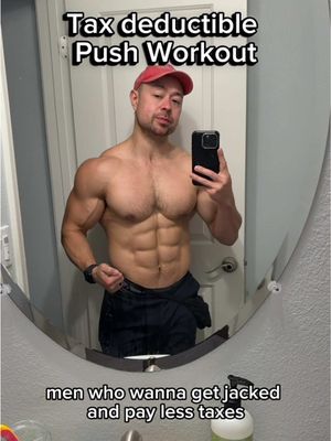 Push Workout 😈 Join the training teams to put gains on autopilot -⁣ 1: 1/2 + 1 rep Flat DB Press: 3-6 reps⁣ 2: Decline Machine Fly: 4-8 reps⁣ 3: Machine Neutral Shoulder Press: 4-8 reps⁣ 4: ElbowSupport SA Tricep Ext: 8-15 reps⁣ 5: Incline Bench Cable Y-Raise: 5-10 reps⁣ 6: Incline Cable Rear Delt Fly: 8-12 reps⁣ 7: EZ Bar Curls: 4-8 reps⁣ -⁣ -⁣ Track your Lifts.⁣ Make the numbers go up with equal or better technique over time.⁣ Embrace small, consistent weight jumps. ⁣ Hit most muscles ~2x/wk⁣ Hit a reasonable # of sets per muscle per sesh/week.⁣ -⁣⁣ This workout was from THIS MESOCYCLE’s OgusDaily 6x/wk Program.⁣ I also have a 4 day Upper/Lower split⁣ -⁣⁣ Remember:⁣ -it’s not about training every single day or how hard you crush just 1 workout or 1 week of training.⁣ -it’s not about switching things up constantly⁣ -it’s about having a plan and following it⁣ ⁣ ⁣ Want to confidently make more gains and be less confused in the gym?⁣ -⁣ Ogusdaily for 6 workouts/week⁣ D4DDY for 4 workouts/week⁣ Vixen for Women Only - 4 Workouts/week⁣ -⁣ -⁣ #gymshark #naturalbodybuilding #bodybuilding #halfnatty