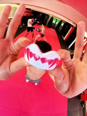 Pink Fangz is ready for the smoke #Safejawz #Mouthguard #Sports #Gumshield #Training 