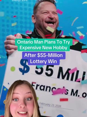 Ontario man plans to try expensive new hobby after $55M lottery win 🏆 🎙️-@olga🌟 #ontario #lottery #lotterywin #olg #fyp 