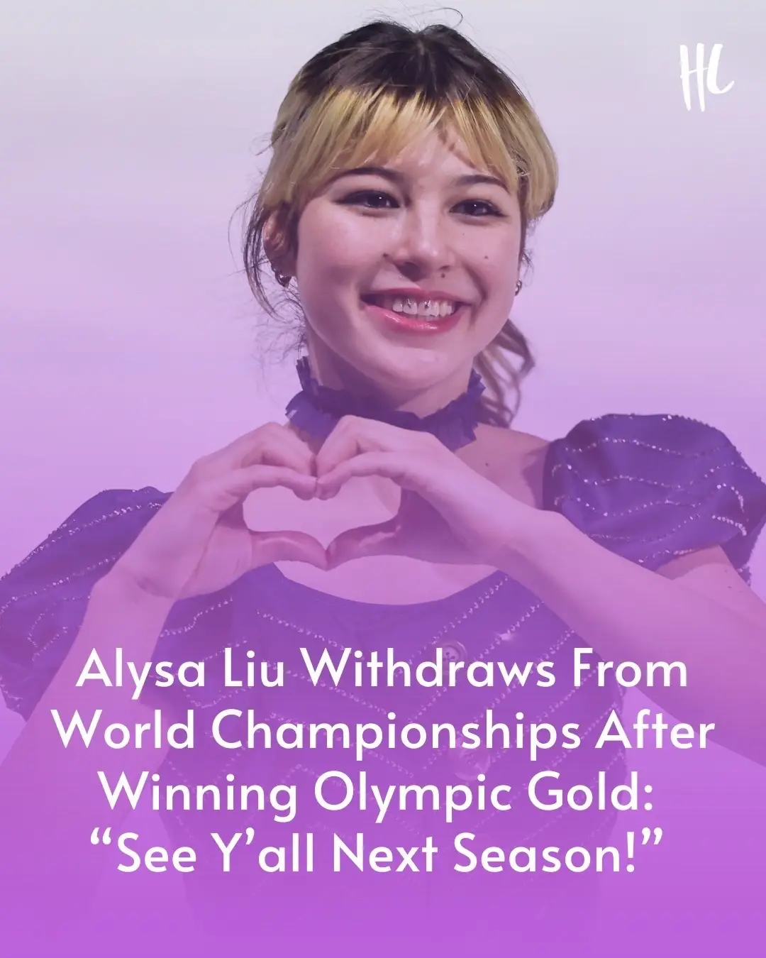 Alysa Liu withdrew from the World Figure Skating Championships, and she explained the reason in a social media message.  "Hellooo as some of y'all already know, I withdrew from Worlds,” she wrote on her Instagram Stories. “There’s been a lot of exciting things happening since my return from Milan, so I’m taking some time for that. I will be cheering everyone on from afar." Figure skating fans shouldn't worry, though. Alysa promised that she'd be back. The Olympian concluded her statement with, "See y'all next season!!" (📸: Getty Images)