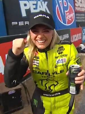 Maddi Gordon was HYPED after her first @nhra Top Fuel win at Gainsville