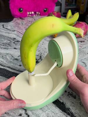 Faster way to peel a banana #asmr #food #LifeHack
