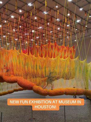 ✨ NEW FUN EXHIBITION AT HOUSTON MUSEUM ✨  📍 @Museum of Fine Arts, Houston has their newest exhibition “Ernesto Neto: SunForceOceanlife” open now through September 7th!  In this exhibition you’re walking through hand-woven passages as high as 12-feet in the air 😱  They have so many other exhibitions too! It’s so easy to spend hours and hours here. There’s also a beautiful library that’s open to the public and free to use 📕 Be sure to visit if you’re looking for something fun to do in Houston!  📍 1001 Bissonnet St, Houston  #houstonmuseum #htx #houston #houstontx