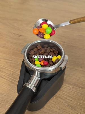 Adding skittles to an espresso shot 
