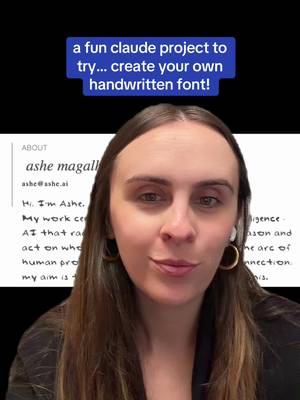 a fun claude project to try… create your own handwritten font!