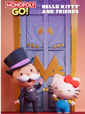 more friends = more fun 🎀💖 @HelloKitty and Friends are now on the board in MONOPOLY GO! join the fun March 10–29 