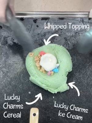 Delicious, vibrant, and full of luck! Watch Ice Cream at the End of the Rainbow™ come to life! 🌈🍦✨🍀 #fyp #Foodie #luckycharms 