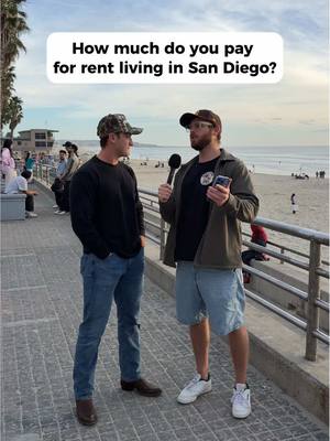 Rent cost in San Diego? #sandiego #streetinterview #manonthestreet  