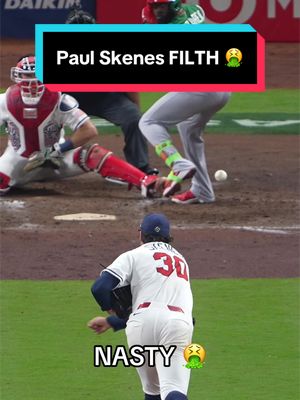 Paul Skenes throwing some absolute fiiiiiilth 🤢 #WorldBaseballClassic #MLB #baseball #TeamUSA #pitcher 
