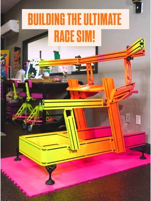 It’s happening !!! 🤩🏁 what do yall think of the custom paint job I did on my SIM LABS P1X Pro chassis ?!  #gaming #racing #cars #drift #simulator 