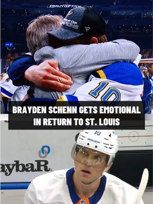 St. Louis loves Brayden Schenn (and Brayden Schenn loves St. Louis) 💙 #NHL #braydenschenn 