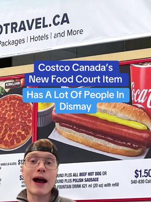 Costco Canada’s newest food court item has a lot of people upset 🍦 #costco #canada #foodcourt #chickenbake #fyp 