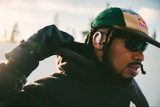 Locked into the ride without tuning out what matters, thanks to my @JBL Endurance Zone open-ear headphones #JBLPartner 