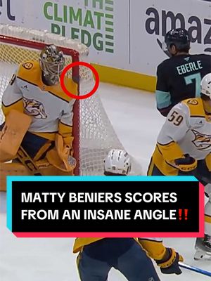 how is this even possible 😱 #NHL #SeattleKraken #hockey #MattyBeniers #sports 