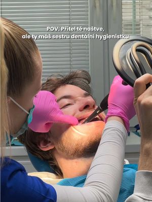 Stejně už bylo načase zajít 😁🦷✨  #couplefun #dentalnihygiena #boyfriendgoals #pov #vztahy 