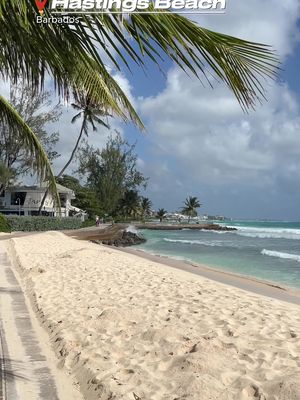 Morning strolls just hit different here. 🌊✨ Taking in the turquoise views at Hastings Beach from the scenic Hastings Boardwalk is the kind of island therapy we all need. Sea breeze, sunshine and nonstop ocean views. #MyBarbados #LoveBarbados #VisitBarbados