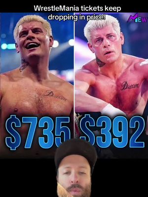 WrestleMania tickets keep dropping in price! #WWE #greenscreen 