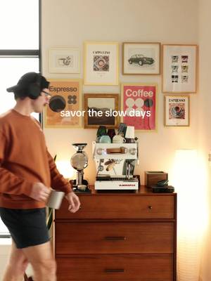 Grateful for the slow days ☕️  #coffeetiktok #coffeeshop #latteart #cozyathome #homebarista 