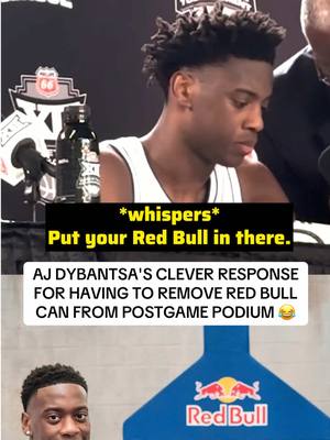 BYU’s AJ Dybantsa took full advantage to talk about Red Bull 🤣 (🎥: Mitch_Harper/X) #MarchMadness #ajdybantsa #nbadraft #byu #redbull 