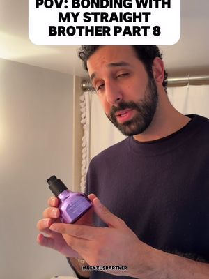 Repairing damaged hair one bonding experience at a time! Loving the @Nexxus Hair Care Keraphix Liquid Crystallizer Treatment, and so does big bro! #nexxuspartner #haircare #hair