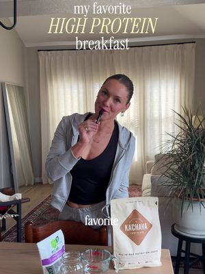 The easiest and yummiest breakfast combo especially if you are in a hurry in the morning! I make the boiled eggs and chia pudding the night before and it’s soooo easy. #kachava #proteinbreakfasts #chiapudding