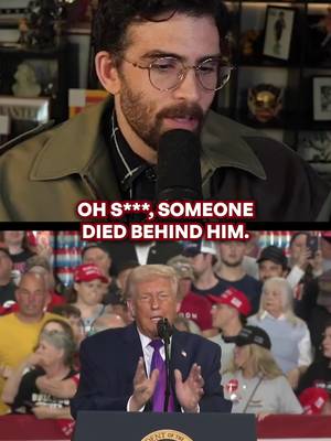someone fainted behind the president and he requested a funeral song #hasanabi #trump #kentucky 