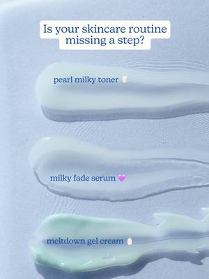 Complete your glowing, clear skincare routine with Blume’s Pearl Drip Milky Toner, Milky Fade Serum, Meltdown Gel Cream and Meltdown Acne Oil. Shop now on TikTok Shop for radiant, hydrated skin. #acnetreatment #acneproneskin #senstiveskin #tiktokshop #blume