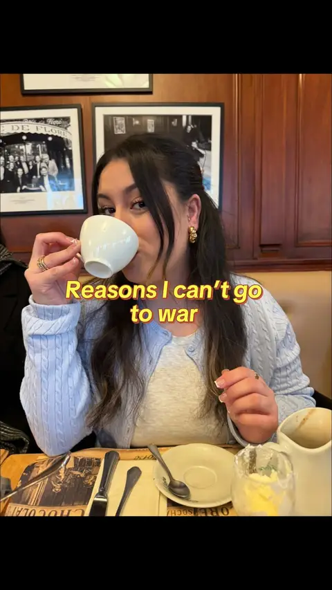 #reasonsicantgotowar 