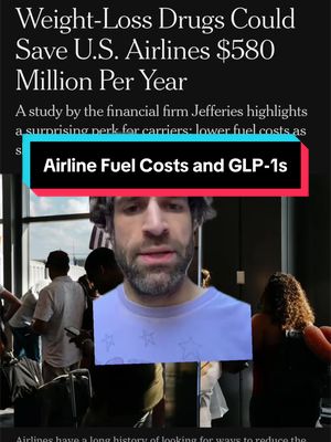 #todayilearned that US airlines have quite the tailwinds coming from recent breakthroughs in weight loss drugs ✈️💊#TikTokLearningCampaign  