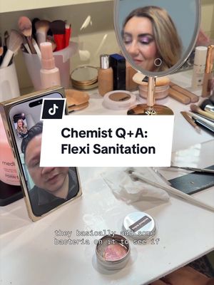 Beauty queens … or should we say @leakedlabs beta baddies 😏🧪 We’ve seen the questions about Flexi and sanitization - which makes sense, since this powder is a new format to the market and needs additional education! To explain this a bit deeper, we phoned a friend, our chemist bestie Julio (20+ years in cosmetic chemistry). Here's the deal: 〰️ From a hygiene standpoint, using Flexi is no different than dipping your finger into a traditional powder or eyeshadow compact. The format is new, but the formula behaves like other powders designed for finger application. 〰️  He confirmed that like most cosmetic products, Flexi went through strict safety and stability testing before launch, including a 28-day Microbial Challenge Test confirming the preservative system can prevent microbial growth during normal use. All Leaks follow the standard testing for cosmetics to ensure safety. Important to note, that while Leaked Labs innovation may be early in its lifecycle, every Leak is still a fully finished cosmetic product that has passed industry safety testing before reaching your hands. 🙌 TLDR: Flexi was formulated and tested to be safe. We appreciate all the questions around this - curiosity is part of the Leak Cycle. 👀🧪 #leakedlabs #productdevelopment #makeup #BeautyTok #thelipsticklesbians 