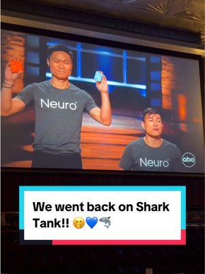 6 years later we're back on Shark Tank!! 🦈 This moment is surreal, thank you for all of your support!! 💙 Make sure you tune in to watch the full episode! 🤭  #neuro #neurogum #sharktank #