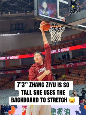 Zhang Ziyu getting loose for Team China 🤝 (via @FIBA Women's World Cup, @FIBA Basketball) #womensbasketball #basketball #fiba #WNBA