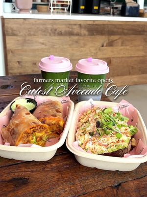 🥑🍵 A farmers market favorite just opened the cutest little cafe in Tempe! Go Go Avocado is known for their fresh avocado toasts made with fresh ingredients sourced from local farmers and producers, along with their matcha drinks. Now they officially have their first brick and mortar cafe and the space is just as cute as the food. Their Tempe location has all the usuals along with a few new items (get the burrito!) and a full coffee/matcha menu.  What we ordered:  🌽 Elote Toast 🌯 Homestead Burrito 🍓 Strawberry Matcha Latte 🫐 Blueberry Lavender Matcha Latte Their grand opening is happening this Saturday, March 14! (Currently in their soft opening phase). Free parking is available in front and behind their building.  @gogoavocado.az   📍707 S Farmer Ave Suite 125, Tempe, AZ 85281 #avocadotoast #matcha #tempearizona 