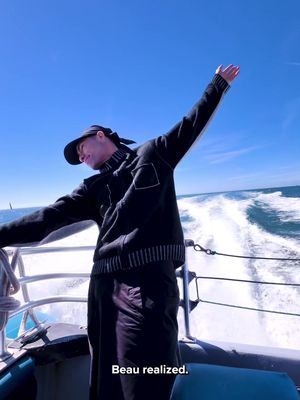 winter said no grass so we touched ocean 🌊🐋 #whalewatching #california #danapoint #tripadvisor #whalewatch 