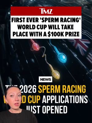 🏆 The first-ever Sperm Racing World Cup is set to take place this year, and the winner will be taking home $100K..  📷: Getty/Spermracing.com/@spermracing