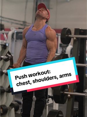 For the best workouts & programming, hop into my online training groups WORKOUT: 1: 1/2 + 1 rep Flat DB Press: 3-6 reps⁣ 2: Decline Machine Fly: 4-8 reps⁣ 3: Machine Neutral Shoulder Press: 4-8 reps⁣ 4: ElbowSupport SA Tricep Ext: 8-15 reps⁣ 5: Incline Bench Cable Y-Raise: 5-10 reps⁣ 6: Incline Cable Rear Delt Fly: 8-12 reps⁣ 7: EZ Bar Curls: 4-8 reps⁣ -⁣ -⁣ Track your Lifts.⁣ Make the numbers go up with equal or better technique over time.⁣ Embrace small, consistent weight jumps. ⁣ Hit most muscles ~2x/wk⁣ Hit a reasonable # of sets per muscle per sesh/week.⁣ -⁣⁣ This workout was from THIS MESOCYCLE’s OgusDaily 6x/wk Program.⁣ I also have a 4 day Upper/Lower split⁣ -⁣⁣ Remember:⁣ -it’s not about training every single day or how hard you crush just 1 workout or 1 week of training.⁣ -it’s not about switching things up constantly⁣ -it’s about having a plan and following it⁣ ⁣ ⁣ Want to confidently make more gains and be less confused in the gym?⁣ -⁣ Ogusdaily for 6 workouts/week⁣ D4DDY for 4 workouts/week⁣ Vixen for Women Only - 4 Workouts/week⁣ -⁣ -⁣ #gymshark #naturalbodybuilding #bodybuilding #halfnatty