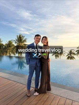 a very ambitious trip but sooo worth celebrating our friends ☺️ #travelvlog #philippinestiktok #wedding #vietnamtravel #diml 